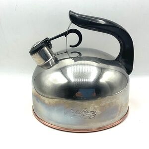Revere Teakettle Whistling 3.5 quart.   Stainless steel and copper
